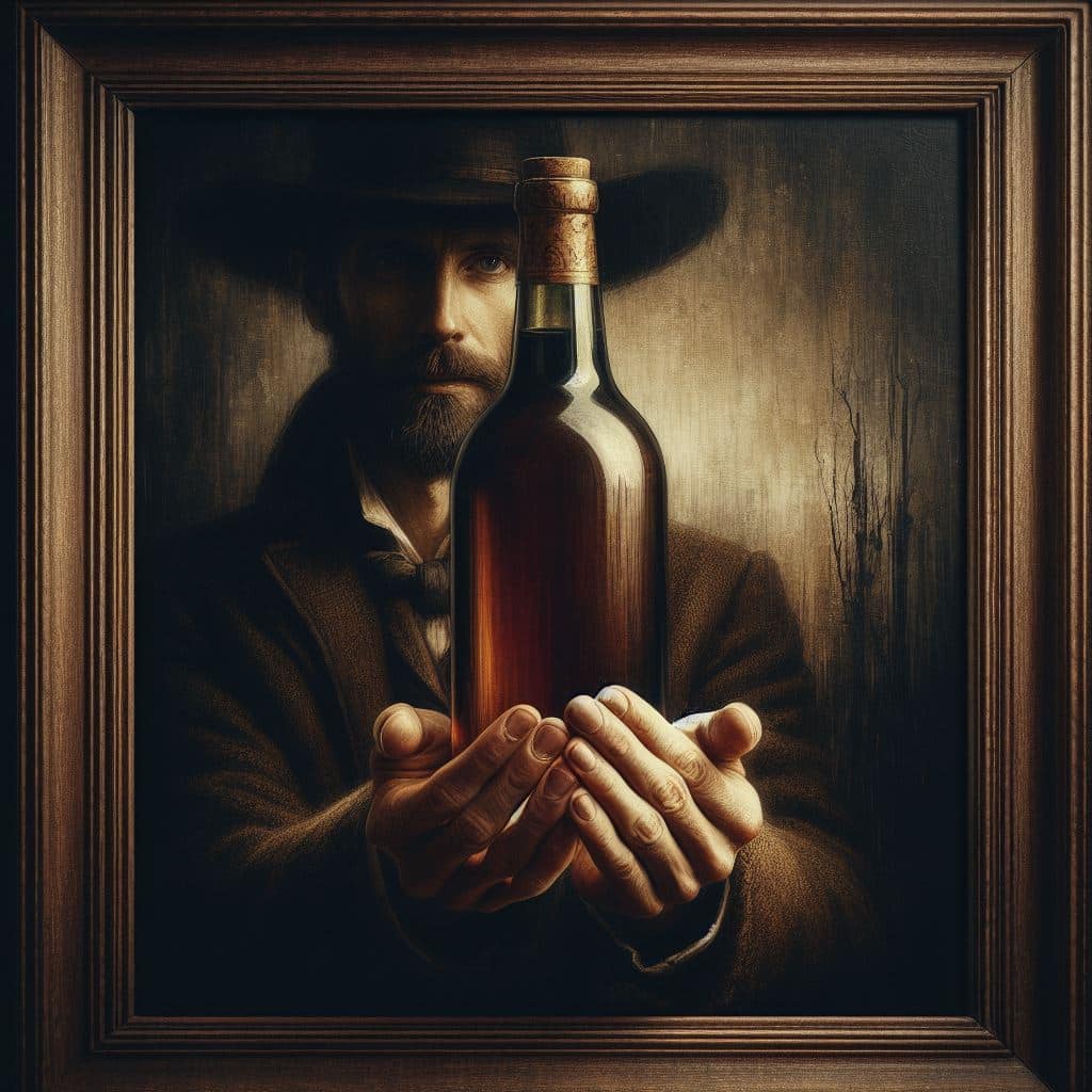 imagine AI vin vechi sticla