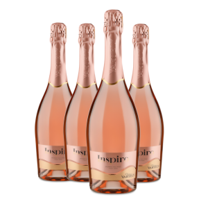 Pachet 4 x Inspiro Vartely Spumant Pinot Noir rose sec 0.75 L